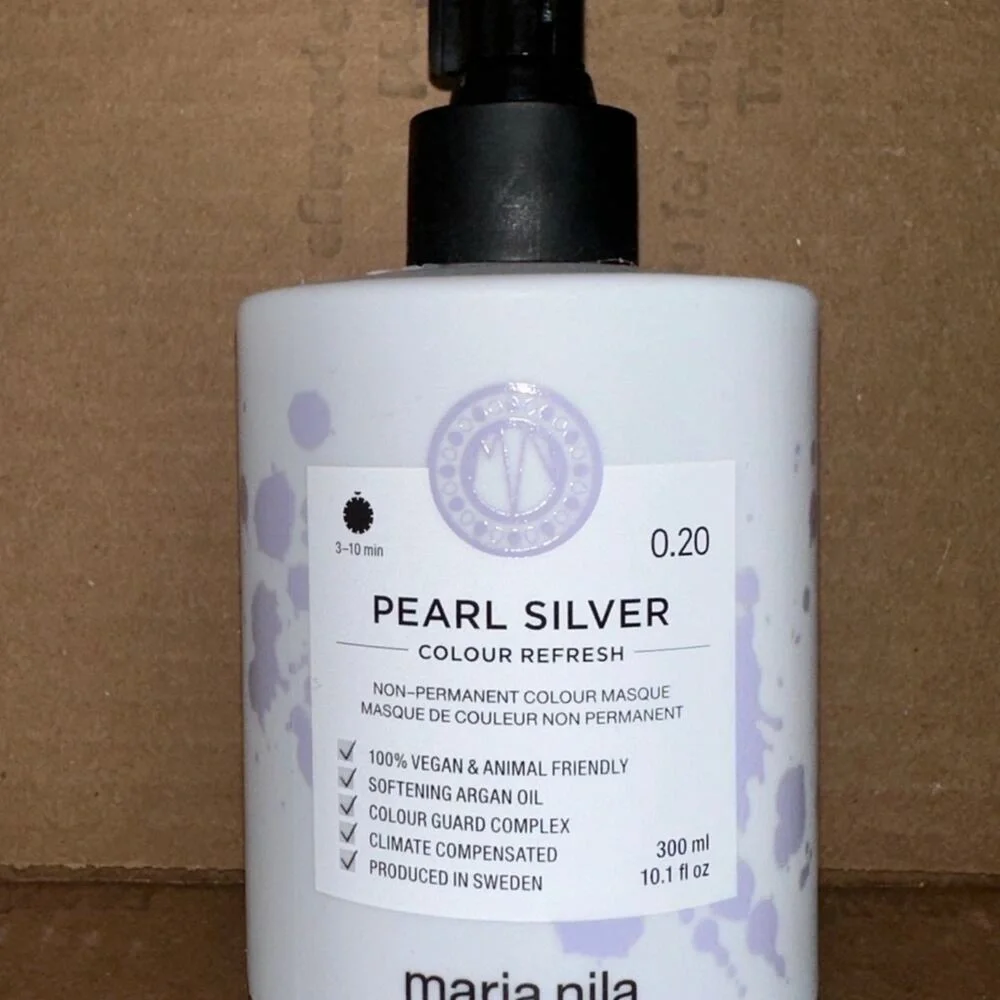 Maria Nila Pearl Silver Colour Refresh Non-Permanent Hair Masque 300ml 10.1oz‎